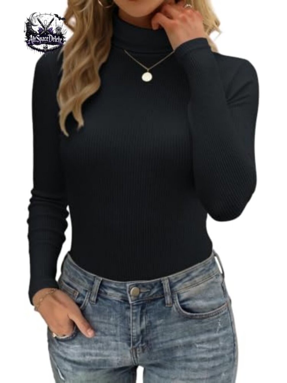 Zeagoo Long Sleeve Turtleneck Ribbed Top Fall Layering Shirt